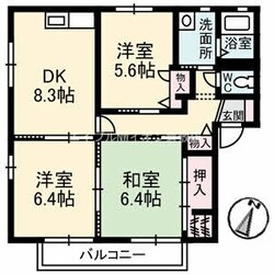 ペルレ　Ｅ棟の物件間取画像